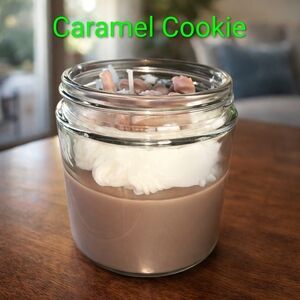 Caramel Cookie Scented Candle in Glass Jar